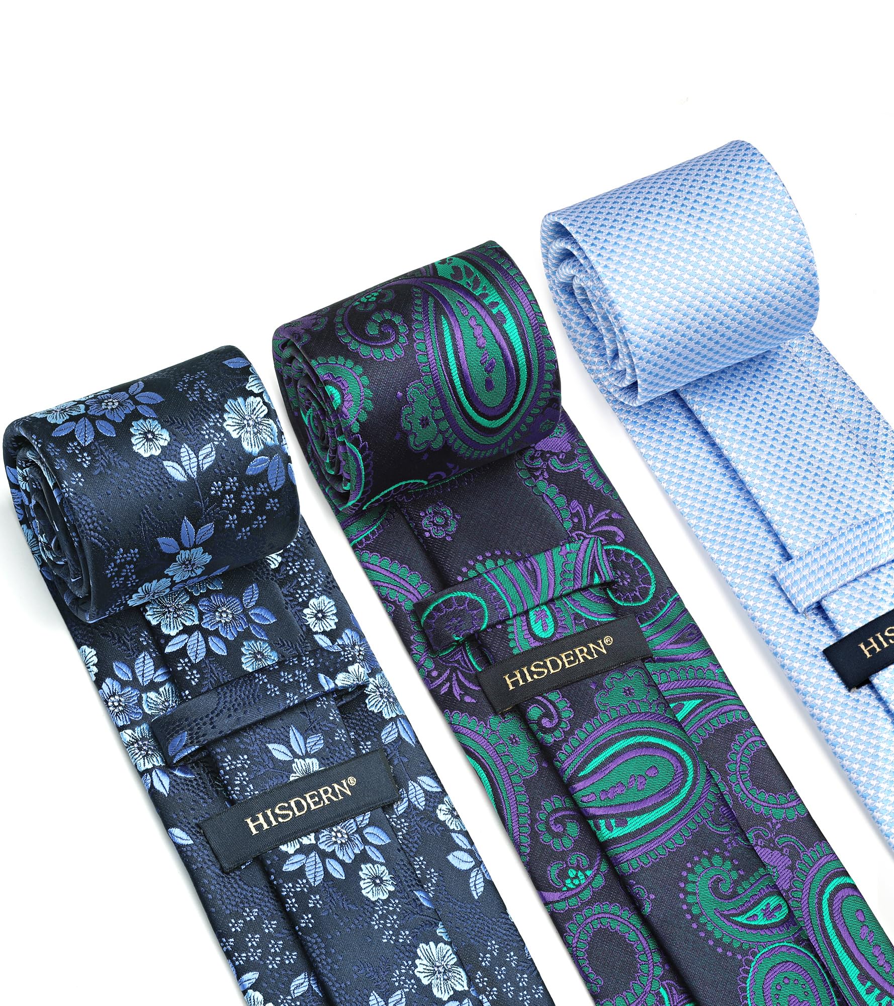 Lot 3 PCS Cravates Homme 1HT-8S E