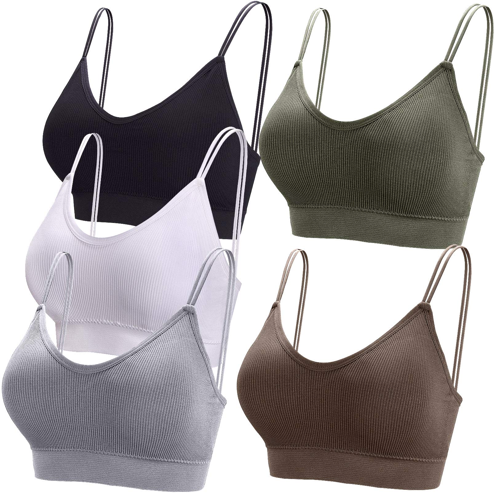 Lot de 5 Bralettes Rembourrées 1-Mélangées F