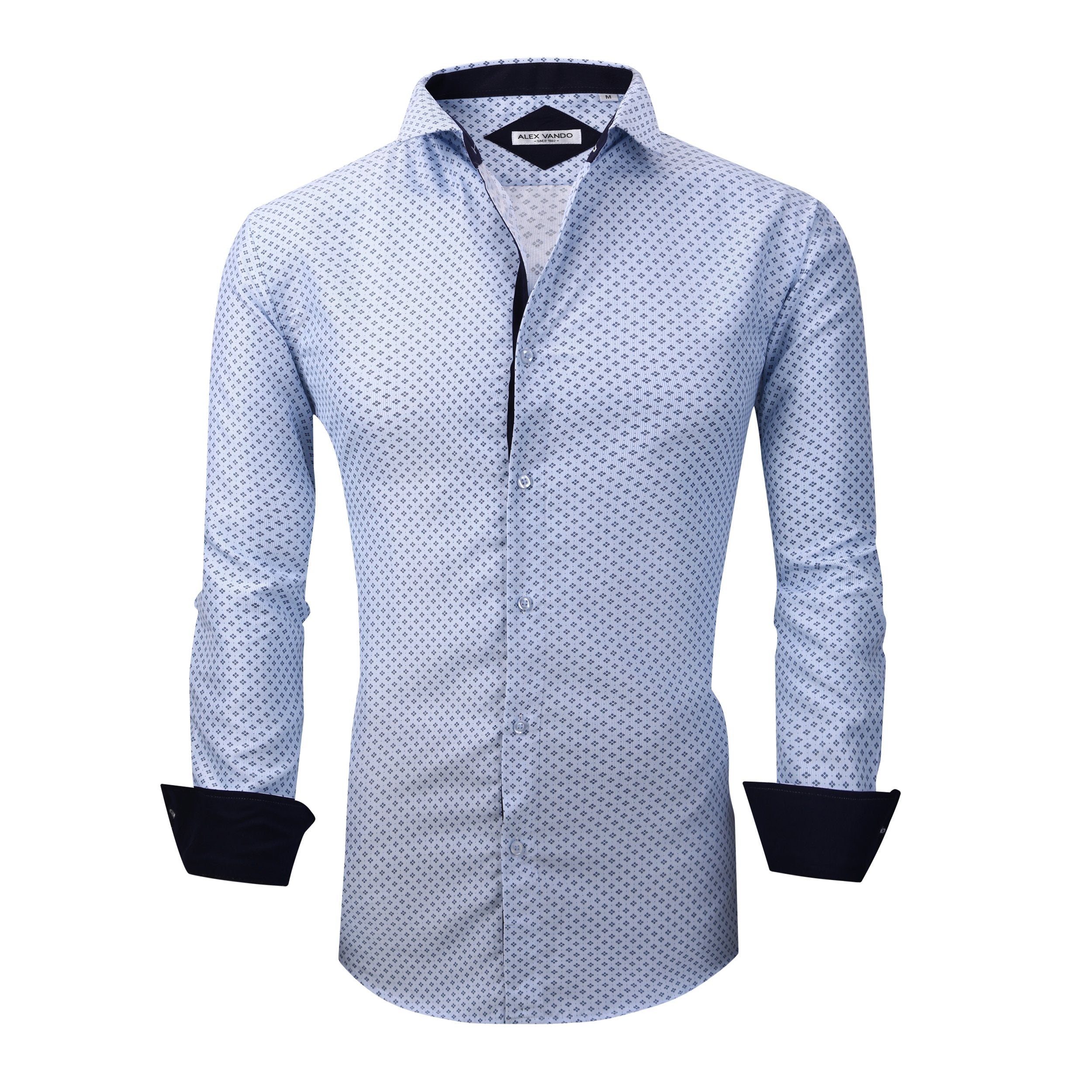 Chemise Homme  Élégante & Moderne Bleu E