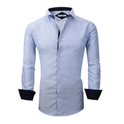 Chemise Homme  Élégante & Moderne Bleue-863 E