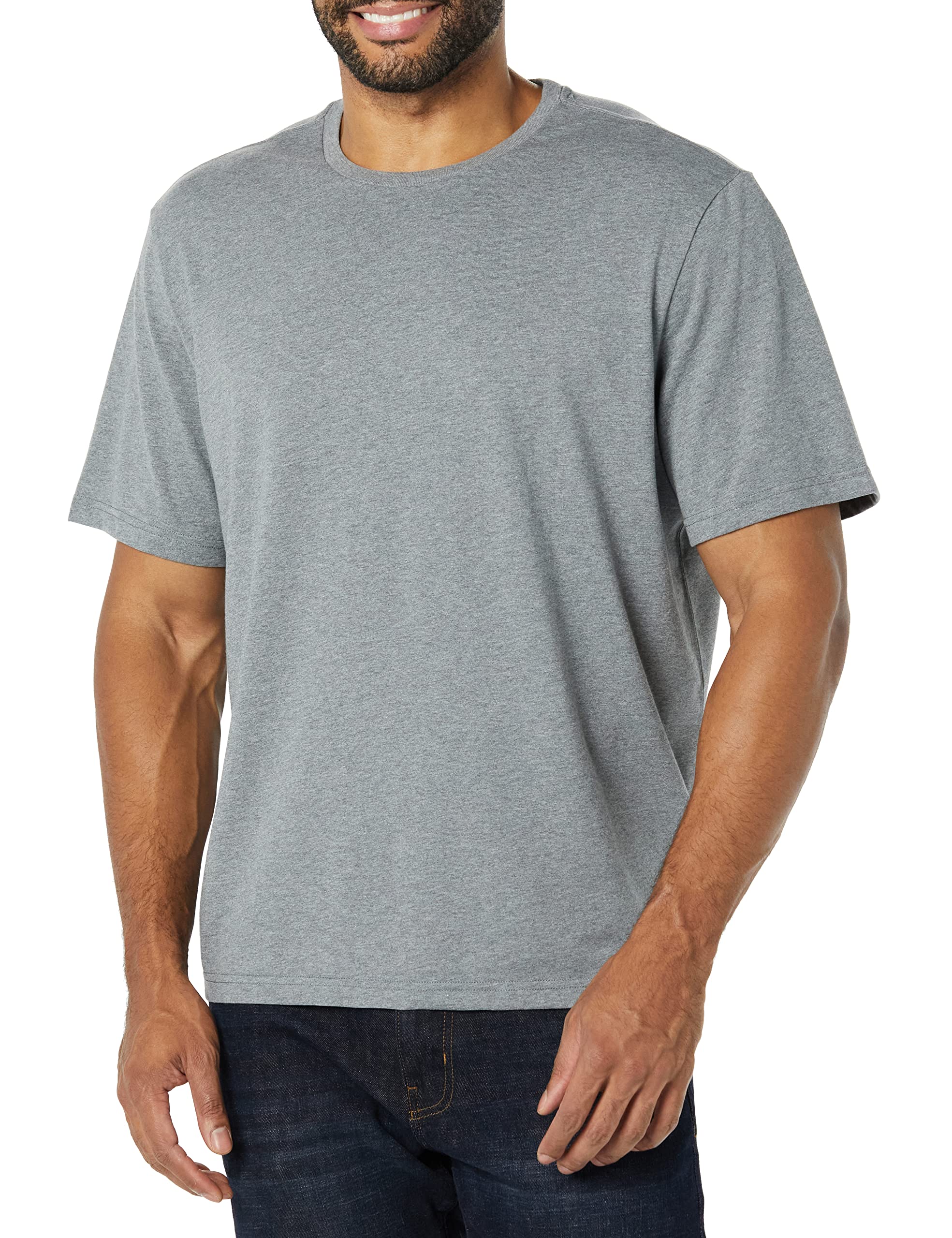 T-shirt Homme Confortable Blanc Gris Chiné I
