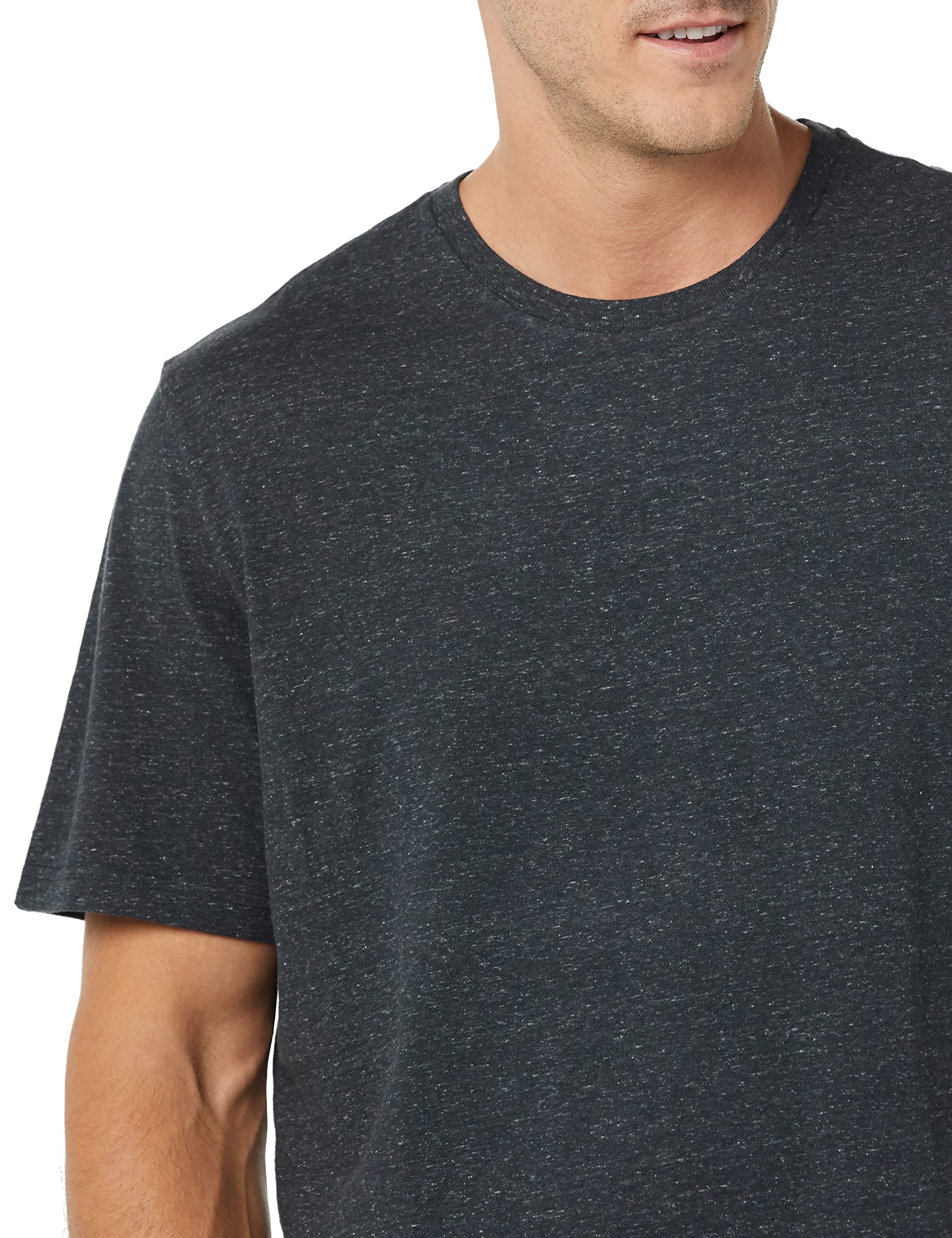 T-shirt Homme Confortable Charbon Chiné Noir I