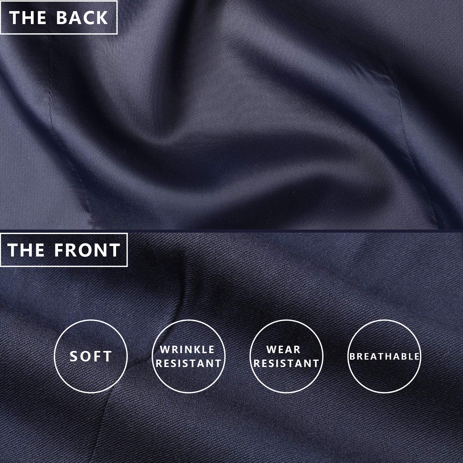 Gilet Costume Homme Bleu marin D