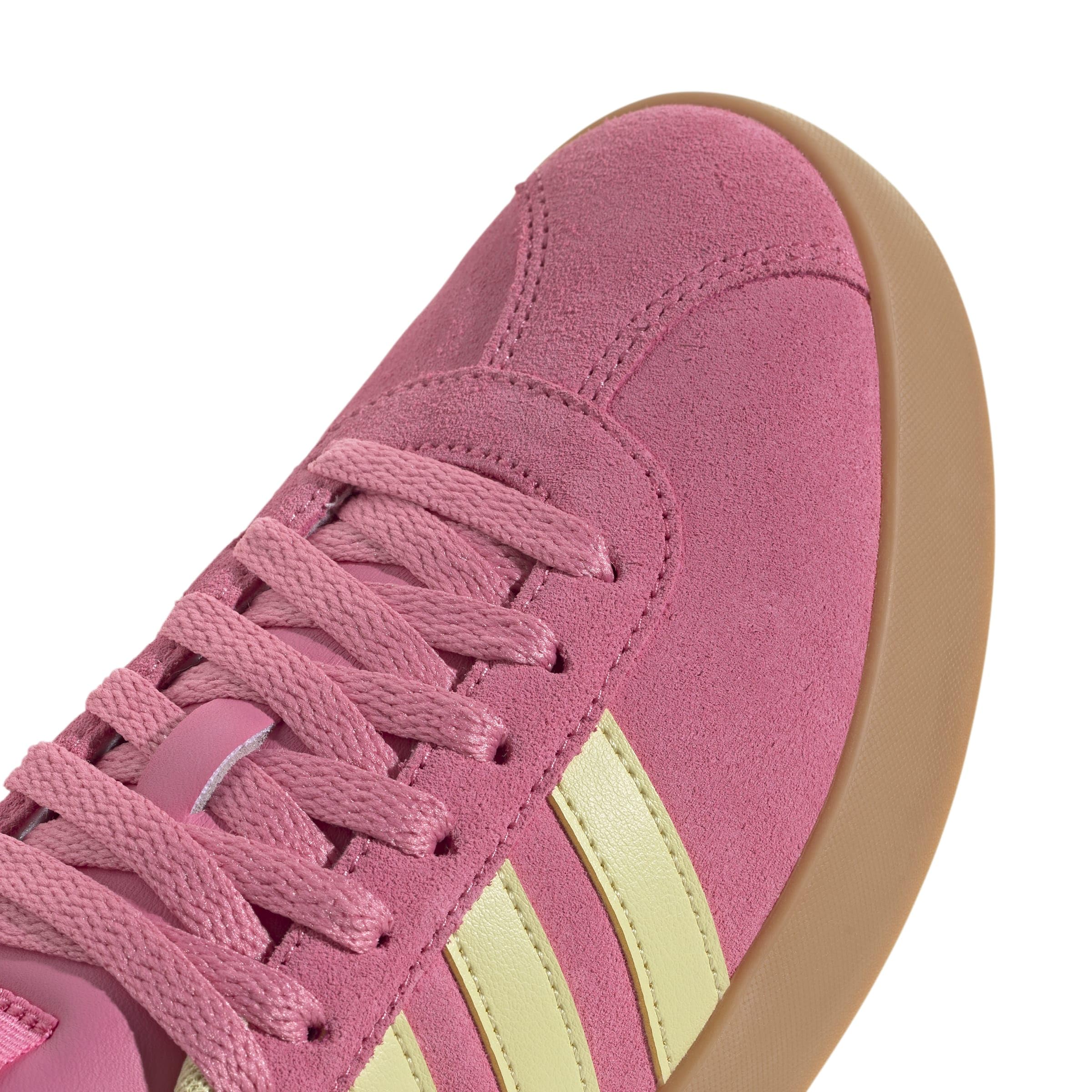 Adidas VL Court 3.0 Femme Pink Fusion Powder Yellow Gold Met F