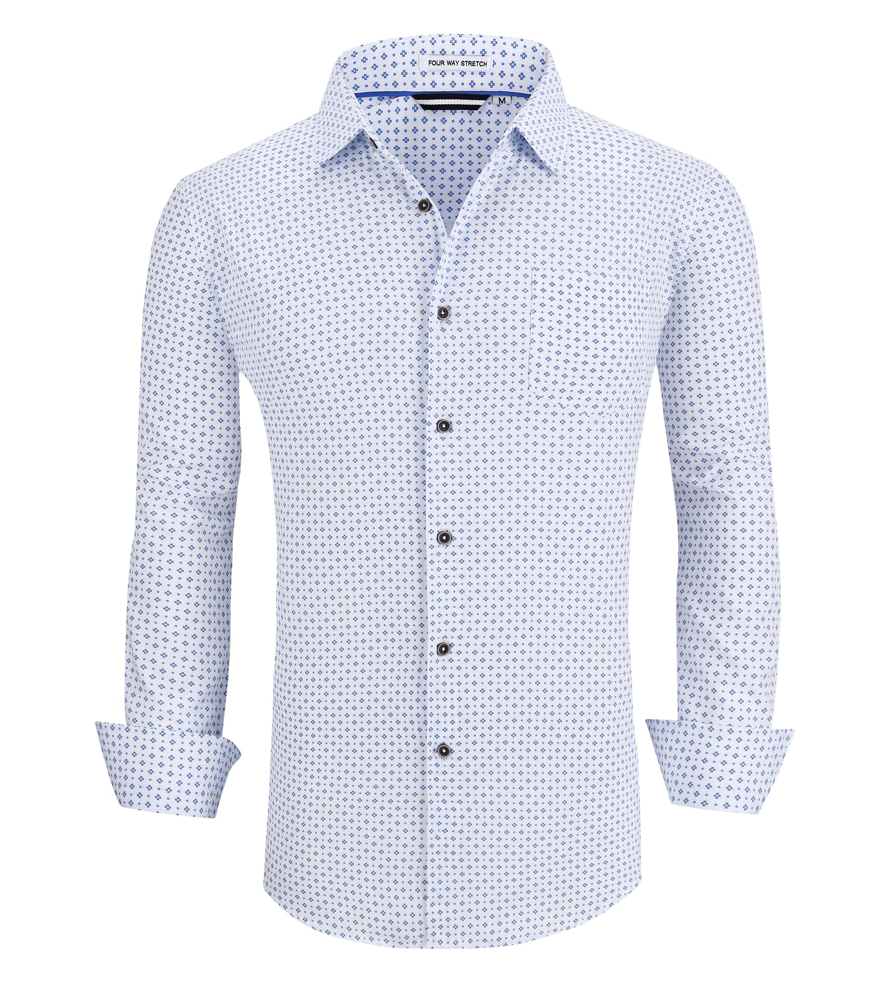 Chemise Homme  Élégante & Moderne White Cross-552 E