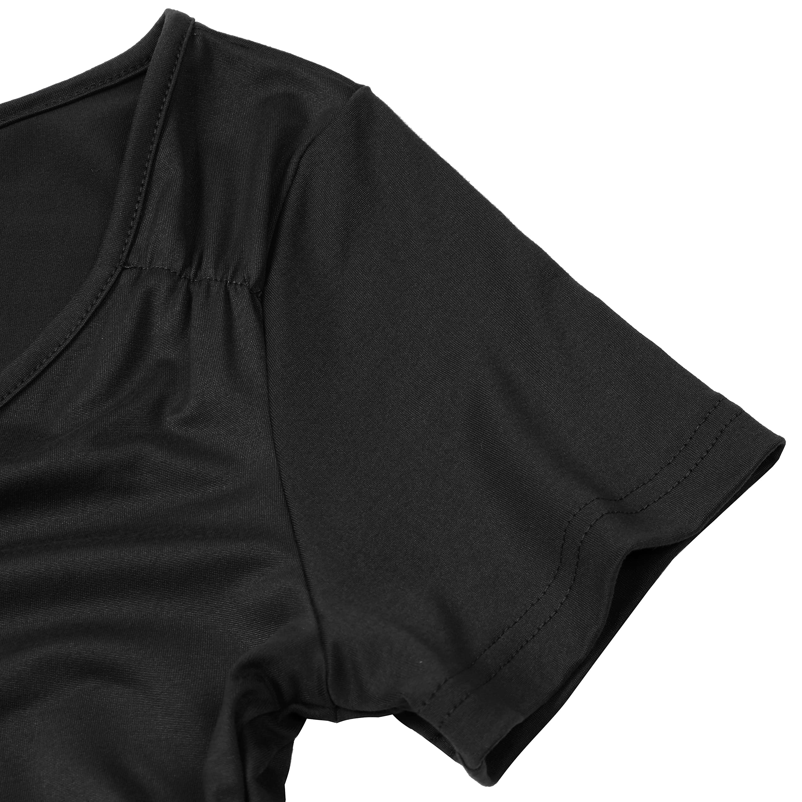 Robe d’Été Col V B-Noir J