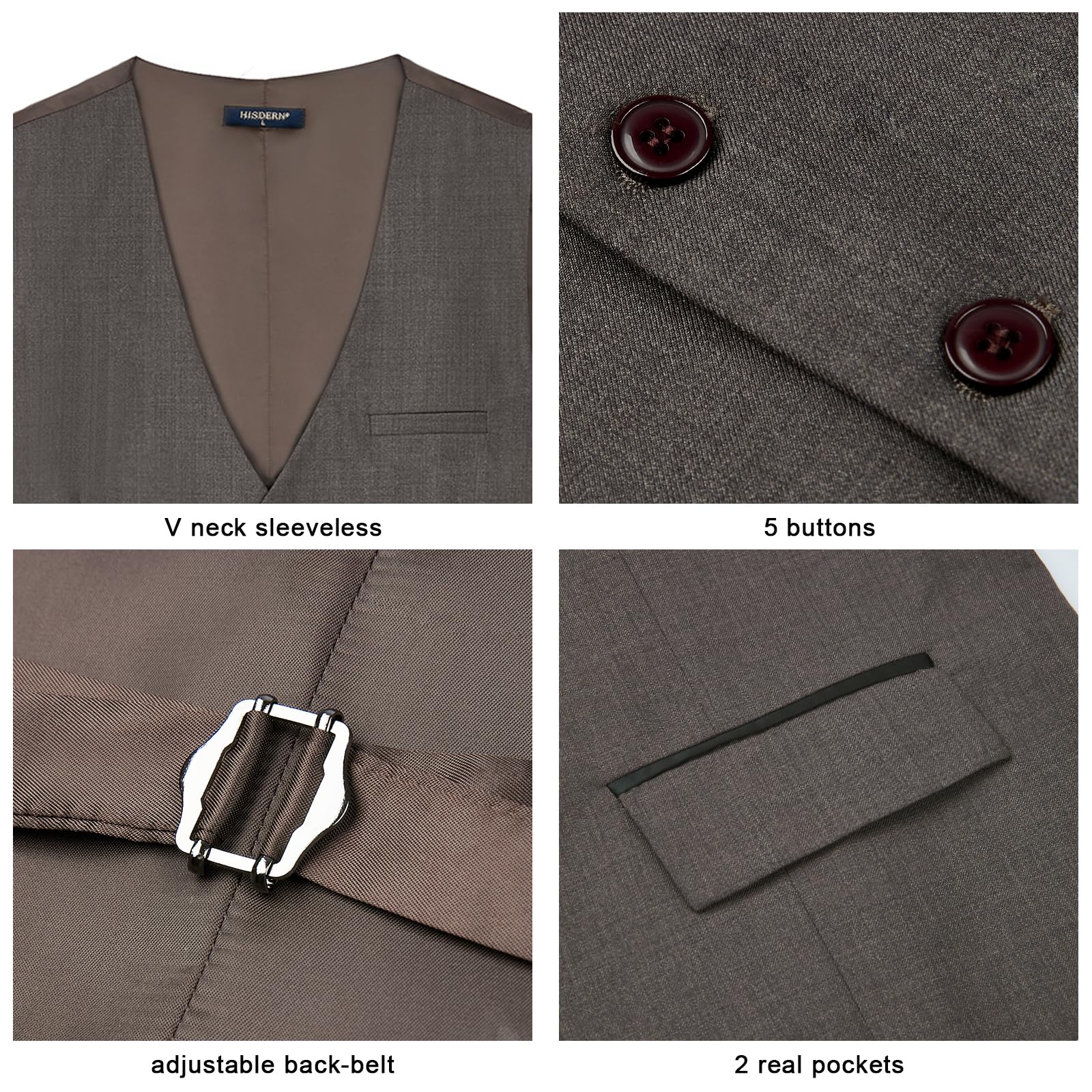 Gilet Costume Homme Gris Ardoise D