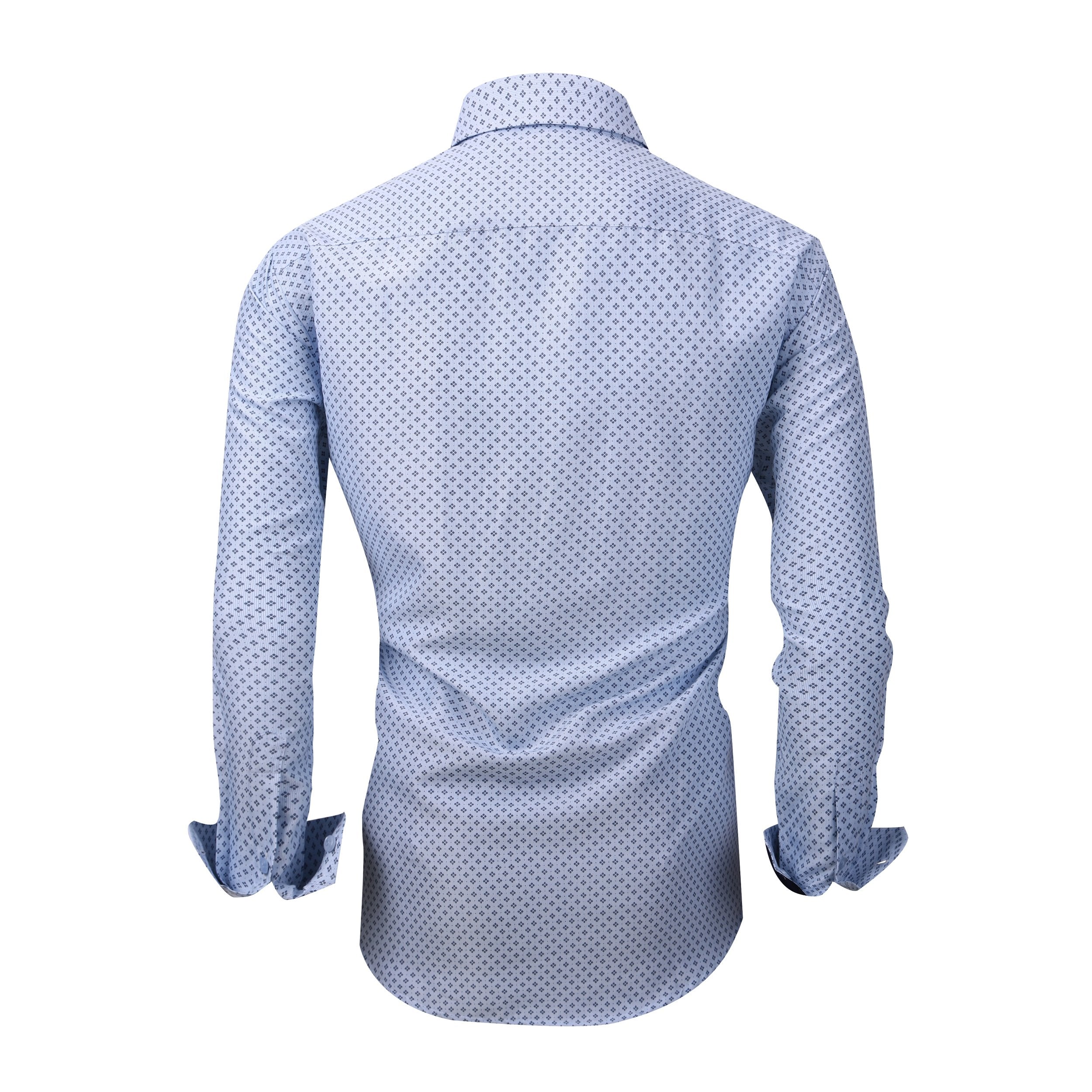 Chemise Homme  Élégante & Moderne Bleue-863 E
