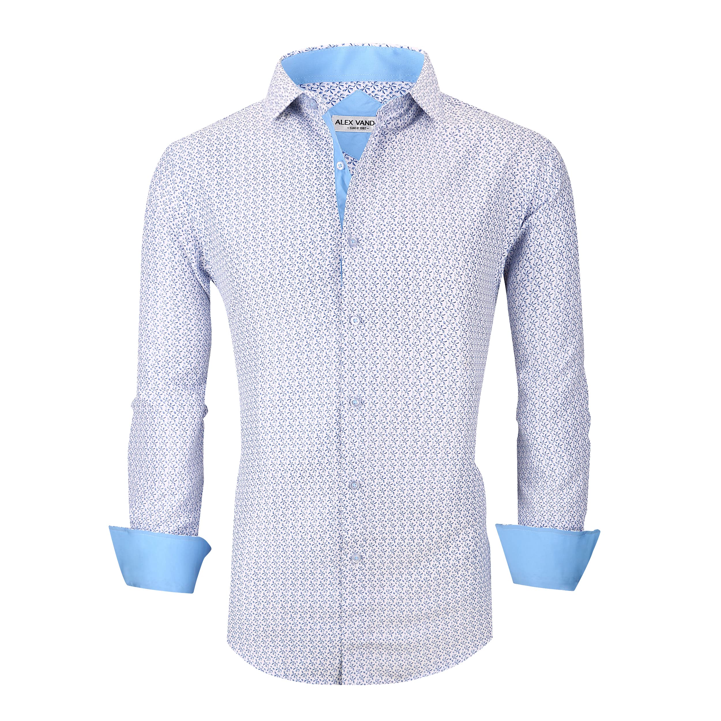 Chemise Homme  Élégante & Moderne White-6495 E