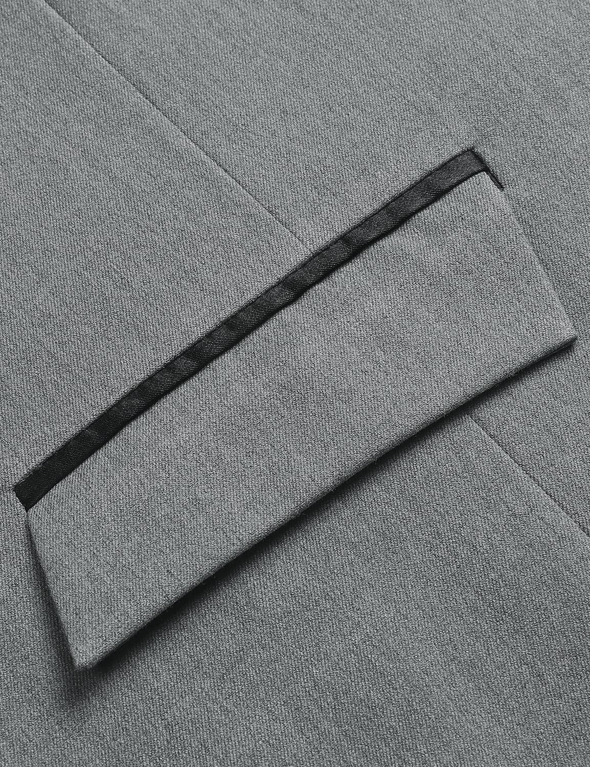 Gilet Costume Homme Gris D