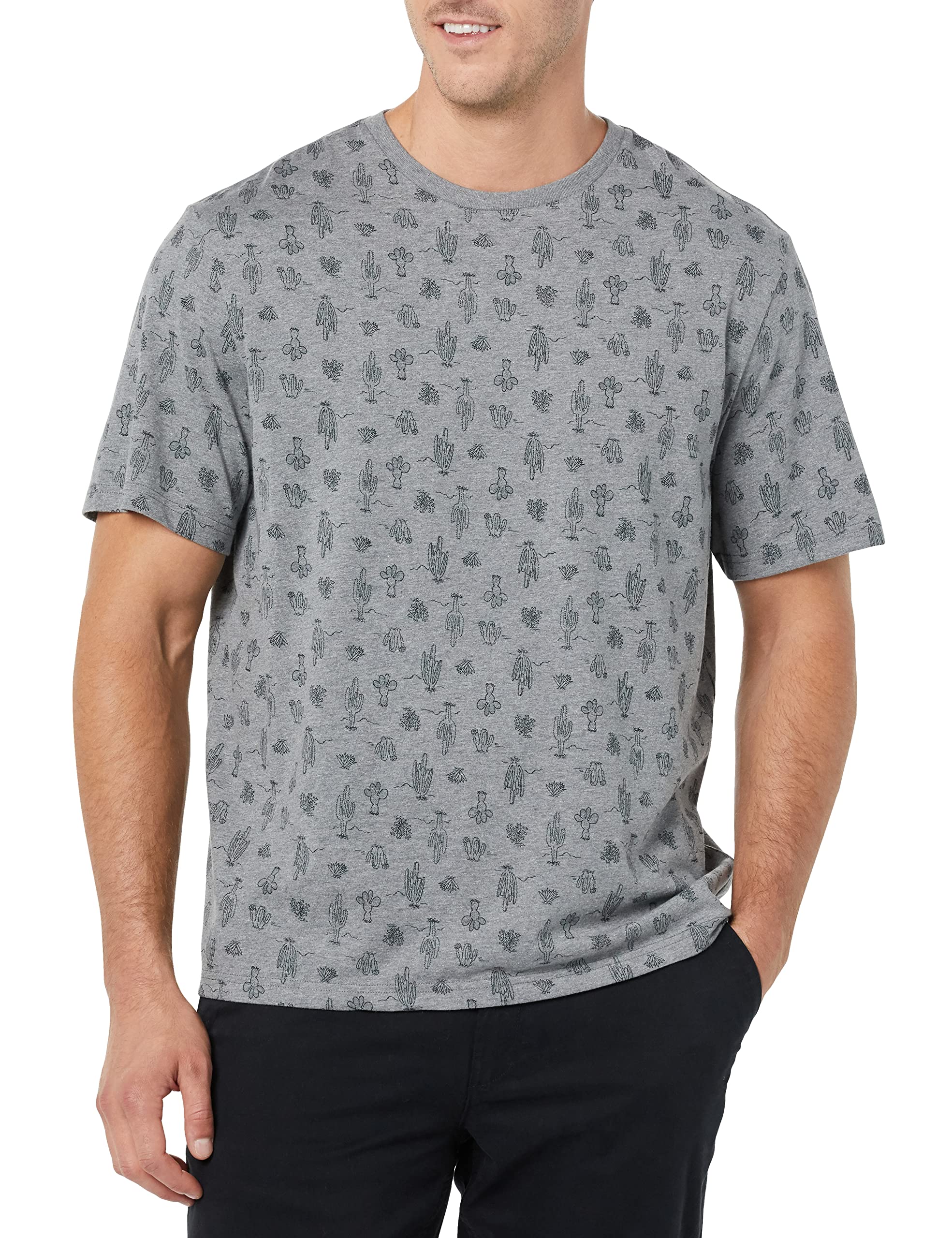 T-shirt Homme Confortable Cactus Gris Chiné I