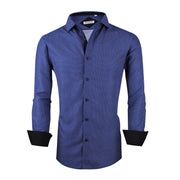 Chemise Homme  Élégante & Moderne Bleue-879 E