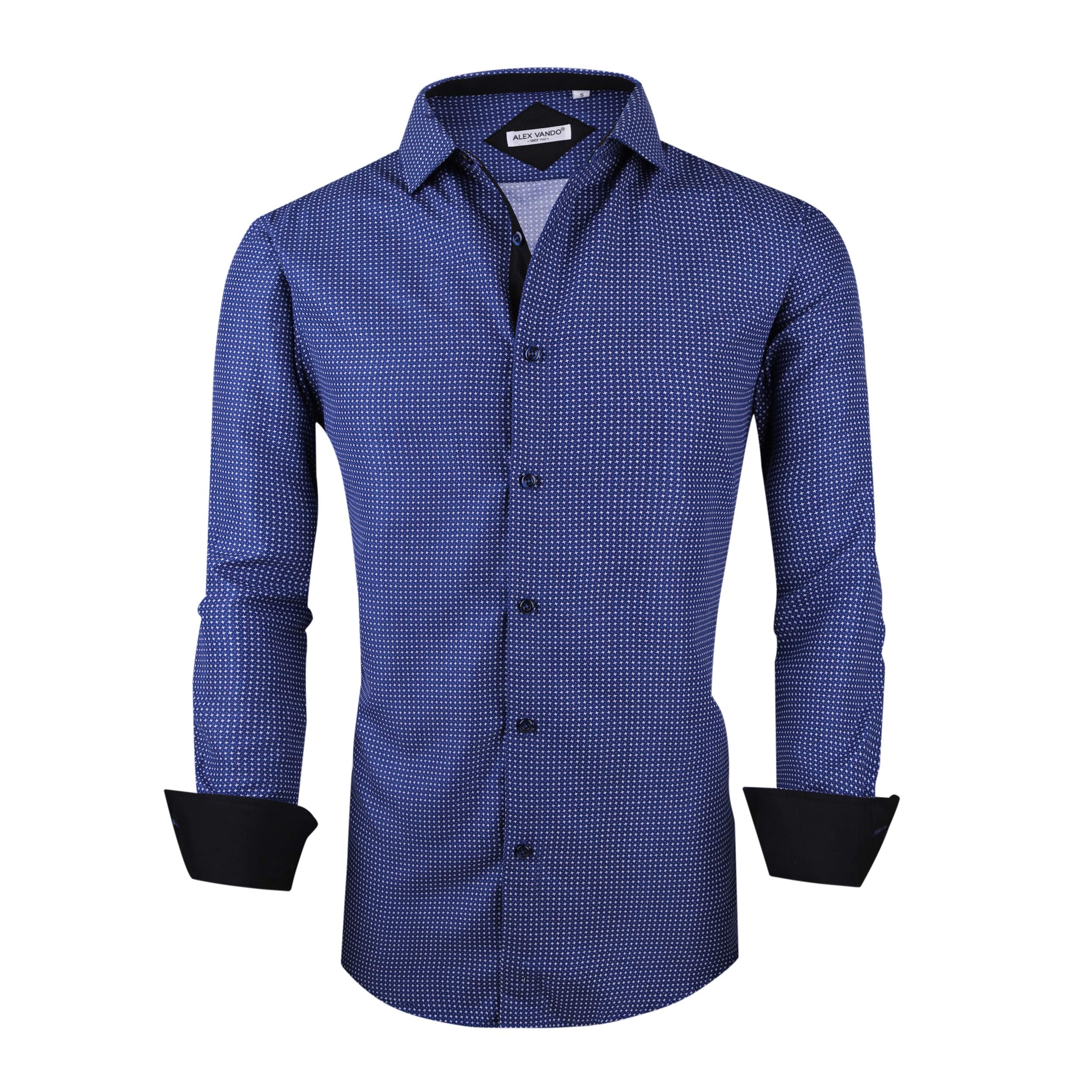 Chemise Homme  Élégante & Moderne Bleue-879 E