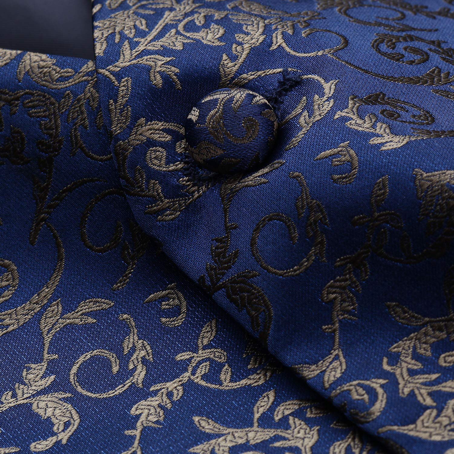 Gilet Homme plus Cravate & Pochette Bleu Marine F