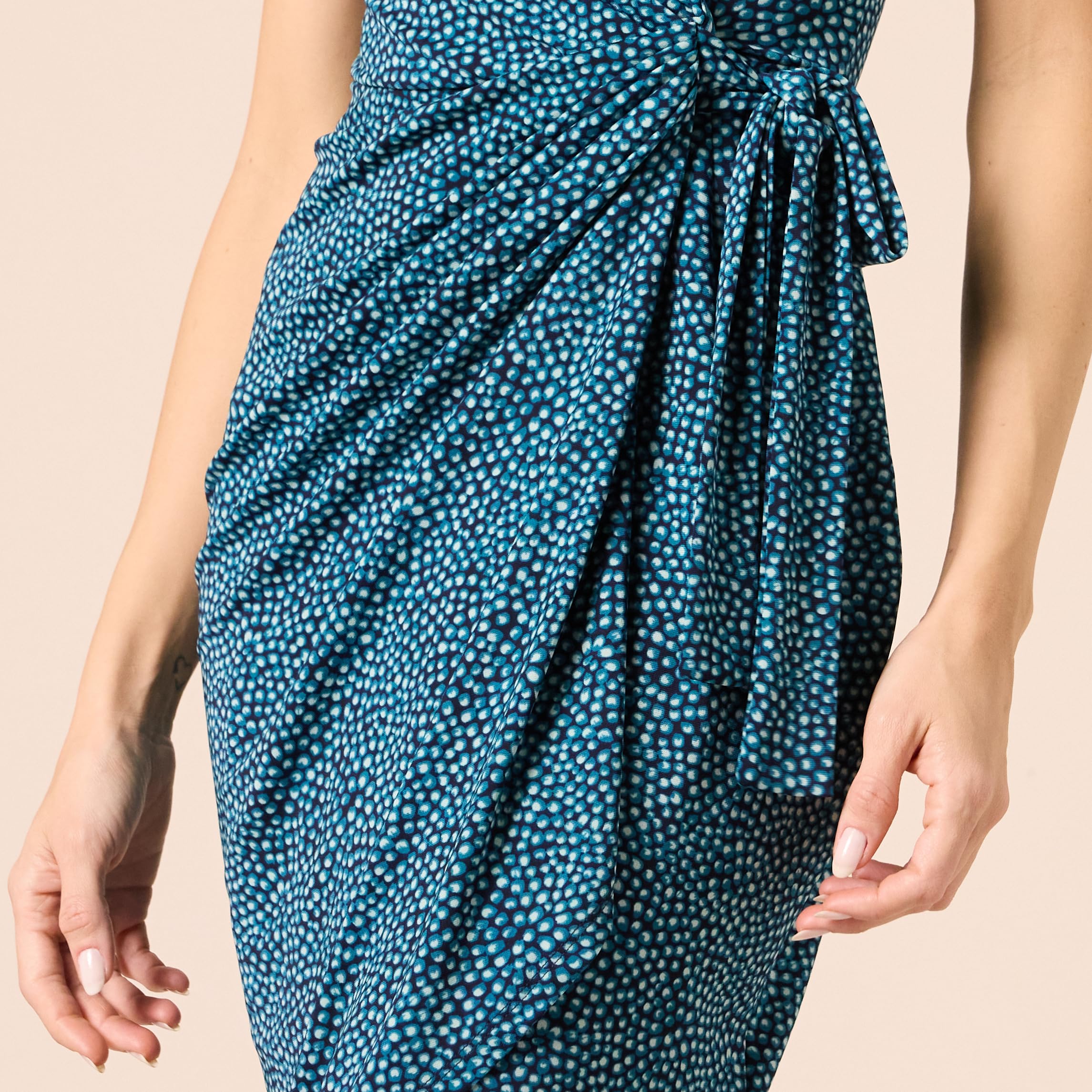 Robe Cache-cœur Bleu Marguerites B