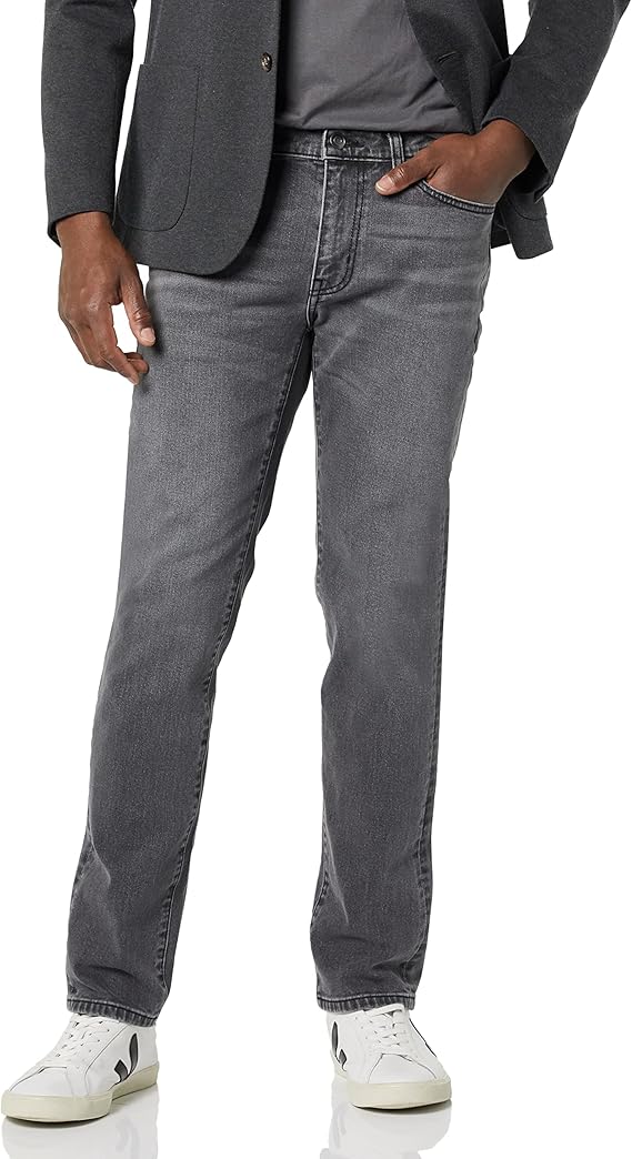 Jean Slim Homme Gris Délavé F