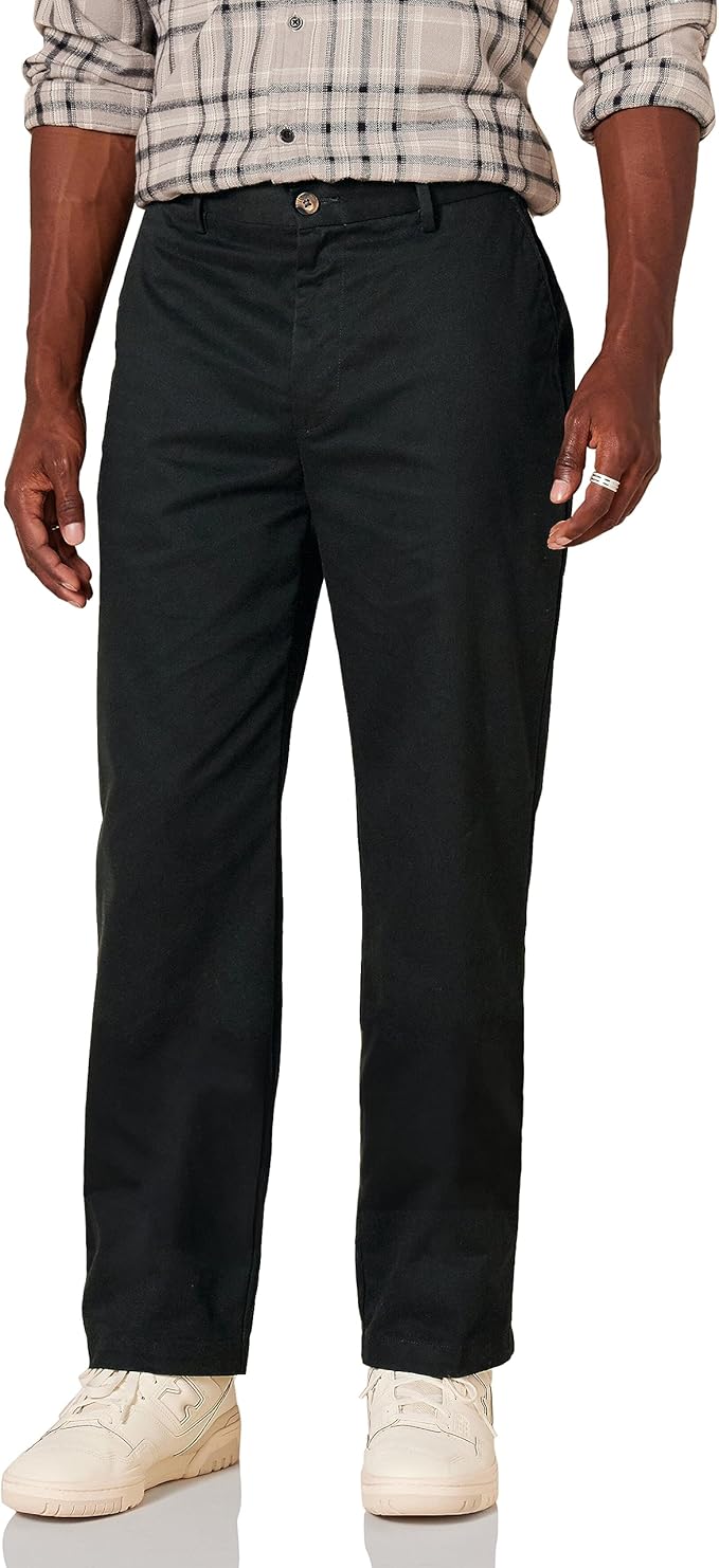 Pantalon Chino Infroissable Noir E