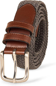 Ceinture Tressée Stretch Gris C