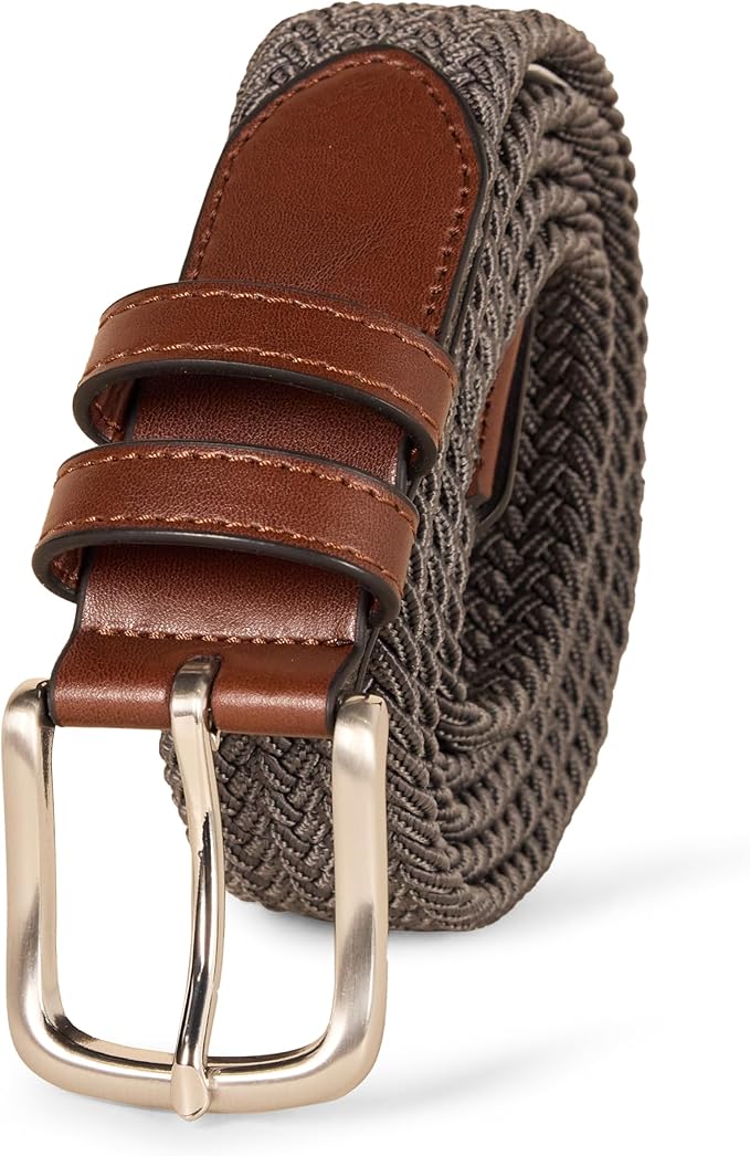 Ceinture Tressée Stretch Gris C