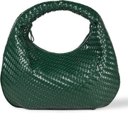 Sac à Bandoulière Tissé Vert F