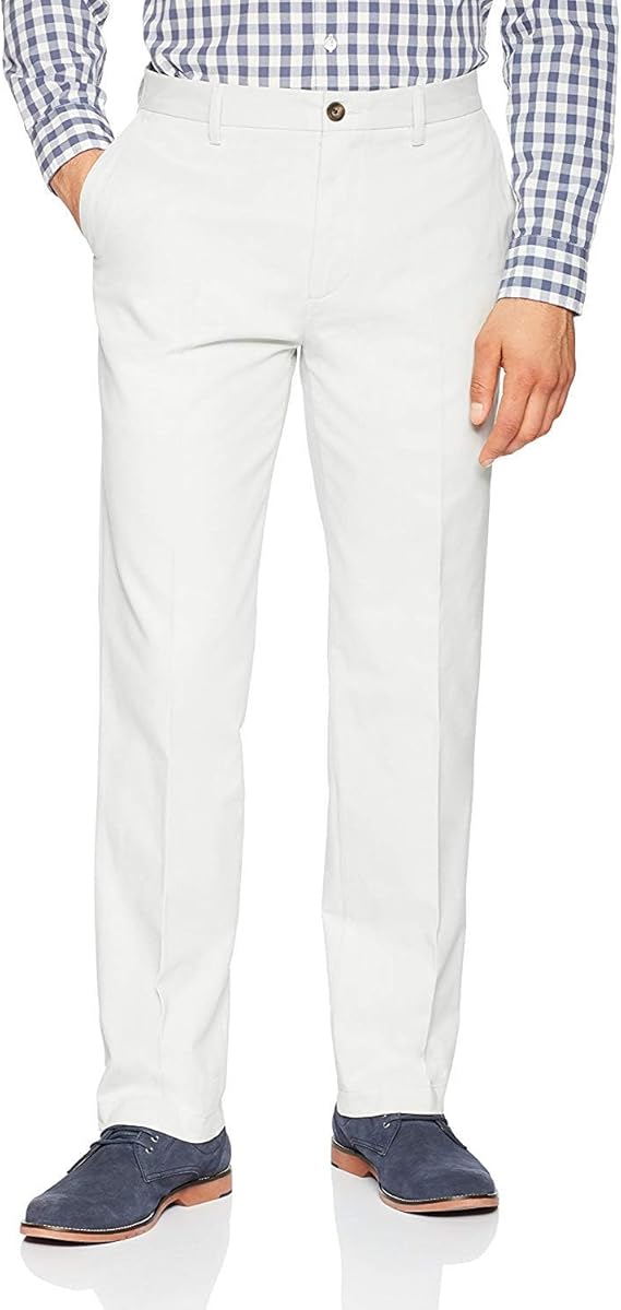 Pantalon Chino Infroissable Gris Clair E
