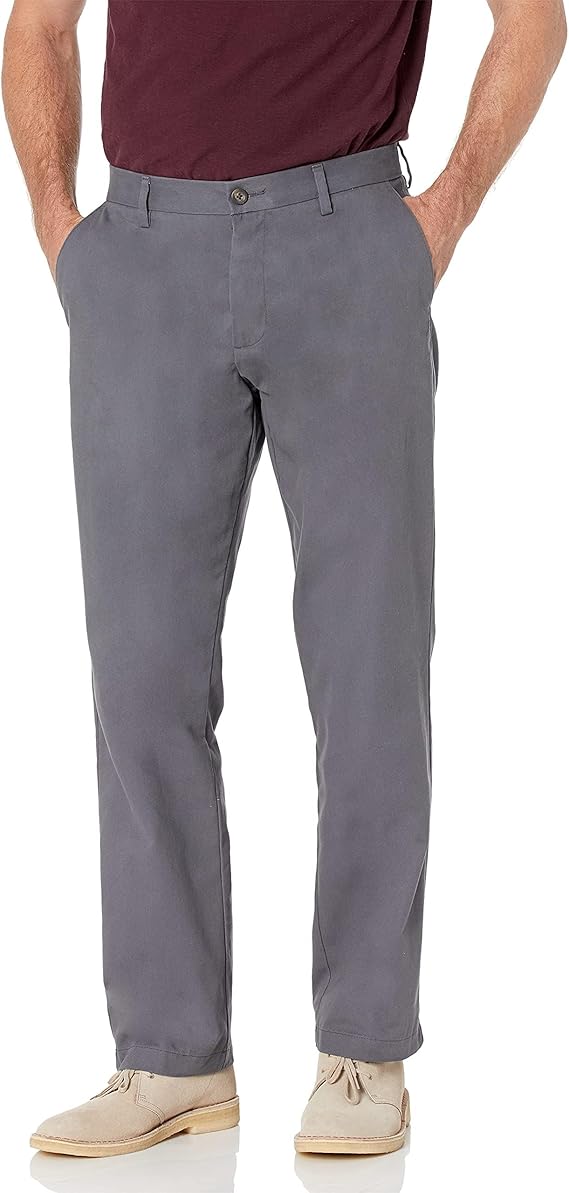 Pantalon Chino Infroissable Charbon E