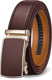 Ceinture Automatique en Cuir Marron Clair233 D