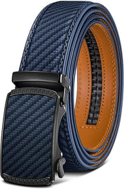 Ceinture Automatique en Cuir Bleu Marin2944 D