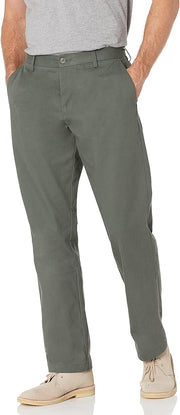 Pantalon Chino Infroissable Olive Foncé E