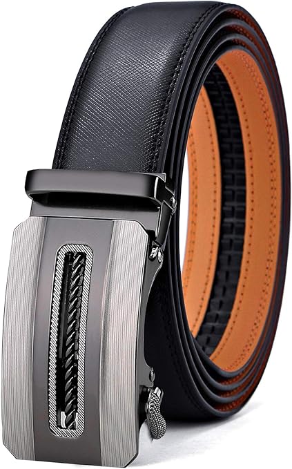 Ceinture Automatique en Cuir 011-Noir1468 D