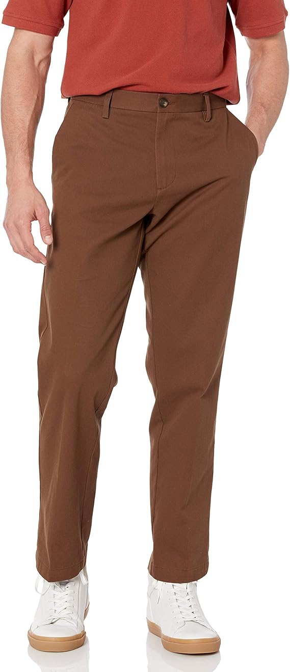 Pantalon Chino Infroissable  Brun E