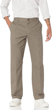Pantalon Chino Infroissable Brun Foncé E