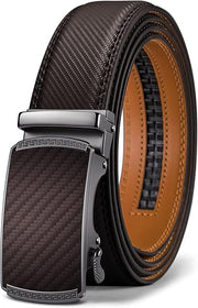 Ceinture Automatique en Cuir Marron Profond2494 D