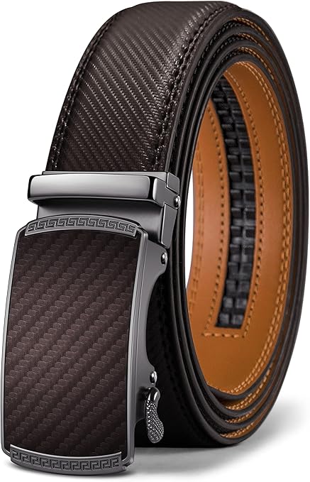 Ceinture Automatique en Cuir Marron Profond2494 D