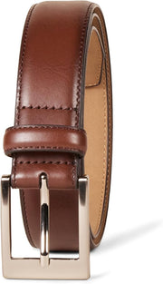 Ceinture en Cuir Style Classique Havane B