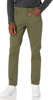 Pantalon Sergé Stretch Vert Olive G