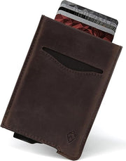 Portefeuille Homme Minimaliste Édition Cuir Moka Foncé I