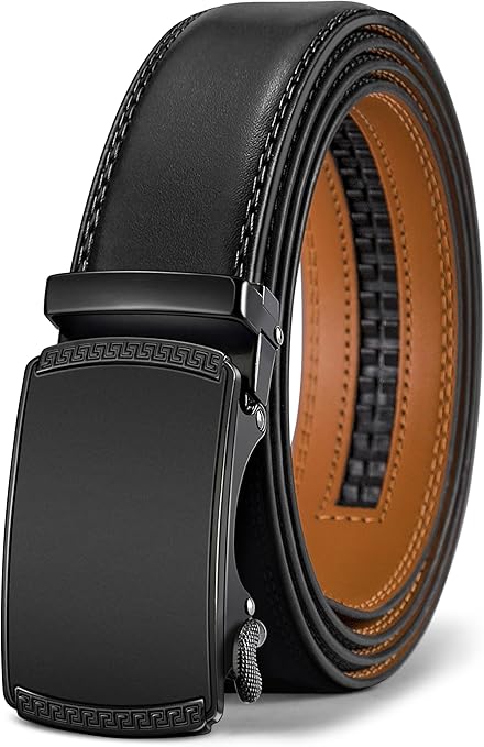 Ceinture Automatique en Cuir Noir2540 D