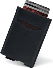 Portefeuille Homme Minimaliste Édition Cuir Bleu Marine I