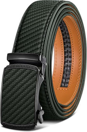 Ceinture Automatique en Cuir Vert Foncé2947 D