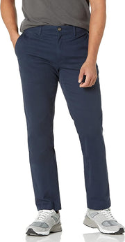 Pantalon Chino Extensible Style décontracté Bleu Marine Foncé B
