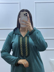 Jellaba Vert sauge profond