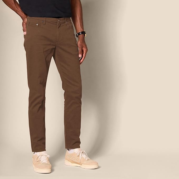 Pantalon Sergé Stretch Brun G