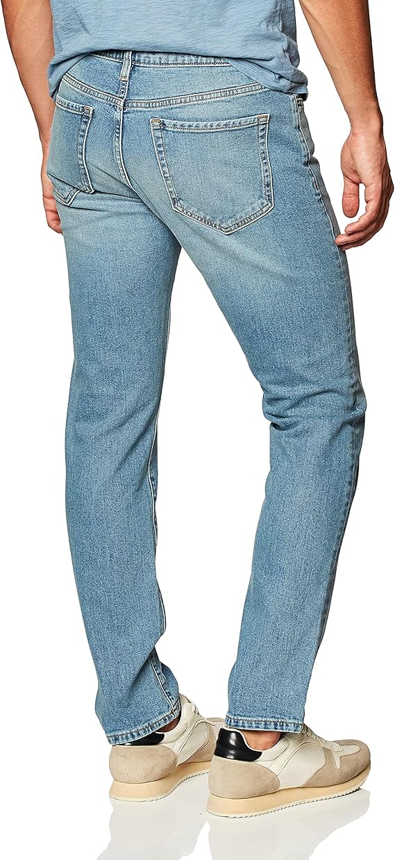 Jean Slim Homme Délavé Clair F