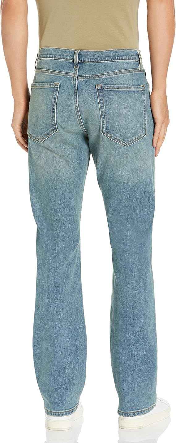 Jean bootcut à coupe Droite Bleu Clair Vintage H