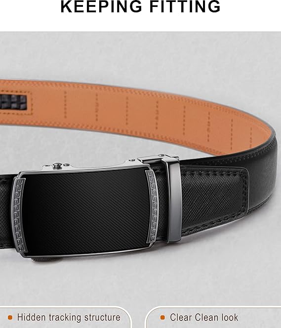 Ceinture Automatique en Cuir 027-Noir184 D