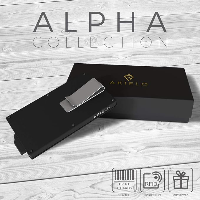 Portefeuille Homme Minimaliste Édition Noir - Pince À Billets I