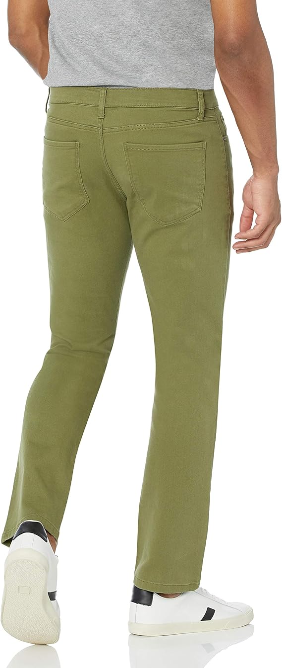Jean Slim Homme Vert Olive F