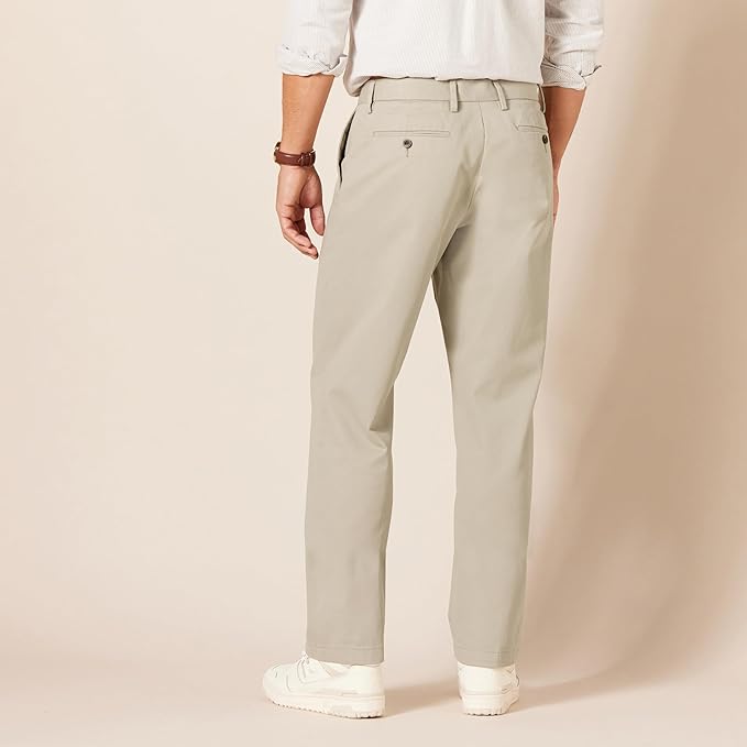 Pantalon Chino Infroissable Kaki Beige E