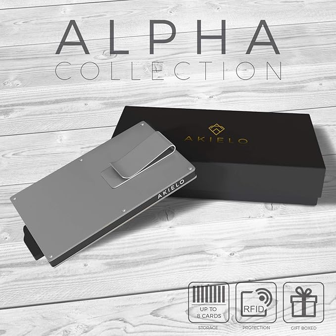 Portefeuille Homme Minimaliste Édition Argent - Pince À Billets I